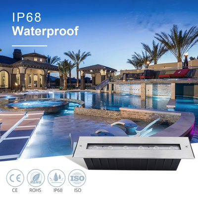 สี่เหลี่ยมใหม่แสงสว่างไม่เท่าเทียมแสง IP68 SS316L แสงใต้น้ํา LED แสงดําน้ํา