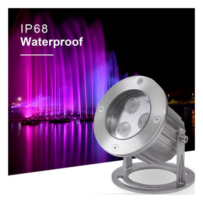 IP68 กันน้ํา สแตนเลส 316 3x2W ไฟ LED ภายใต้น้ํา สําหรับสระน้ํา