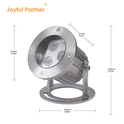 DC12V 24V 3x3W RGB 3in1 สแตนเลส 316SS IP68 กันน้ํา ไฟ LED ลงน้ํา
