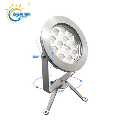 CE ROHS การรับรอง DC 24V IP68 จําหน่ายโรงงาน 12X1W LED สีเดียว ลงน้ําไฟสระความดันต่ํา