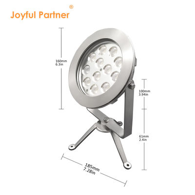 2024 ใหม่ที่สุด 12x4W RGBW 3in1 48W DMX การควบคุม สแตนเลส IP68 12V ไฟ LED ลงน้ํา