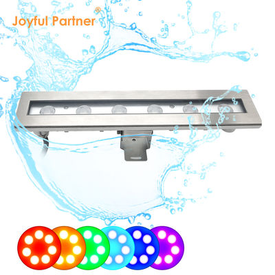 จากโรงงาน ส่งโดยตรง IP 68 ความดันไฟเข้า 24VDC 6X1W LED มุมขั้วสีเดียว 8 องศา สระไฟ LED
