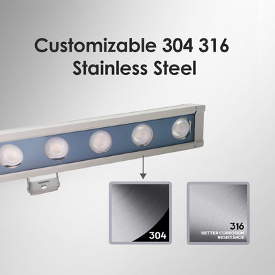 การติดตั้งง่าย ปรับข้อมือรีโมทคอนโทรลภายนอก LED แสงล้างผนัง พร้อมแสงอุตสาหกรรม