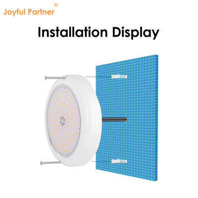 สระว่ายน้ําใต้น้ํา ไฟฟ้าบนพื้นผิวติดตั้ง สารสกัด IP68 AC12V ABS+PC RGBW SMD2835