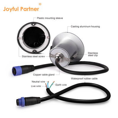 2W LED ลงแสง DC24V ไฟบันได ผิวขาวอบอุ่น IP65 กันน้ํา ผนัง ไฟบันได