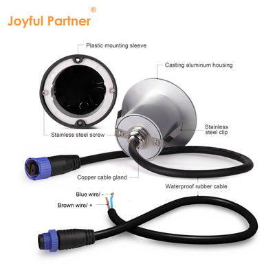 12VDC / 24VDC โมเดิร์น โกสตี้ อลูมิเนียม Housing รอบรูปร่าง IP65 สวน