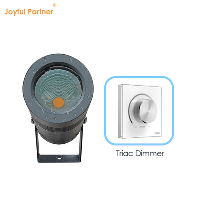 DIA 50mm 6W CREE COB LED อัลลูมิเนียมหน้าปก DC12v 24v สวนสปิกแสงด้วยปกเงา