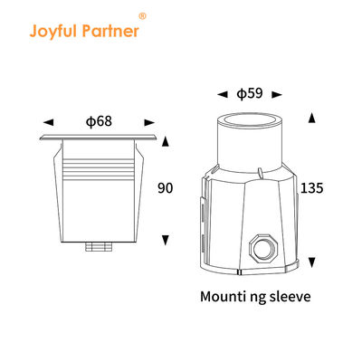 3W CREE IP68 สแตนเลส สระว่ายน้ําใต้ดิน LED Underwater Underground Light