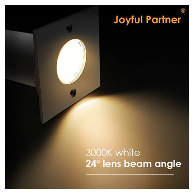 DC AC COB LED อลูมิเนียมทรงสี่เหลี่ยม 304ss หน้าปก LED แผ่นดินแสงสําหรับสวน