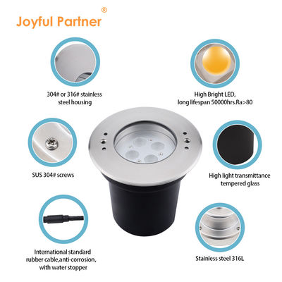 ไฟสว่างสระว่ายน้ํา LED 4W 8W 12W 24VDC IP68 กันน้ํา สแตนเลส 316 RGB 3in1