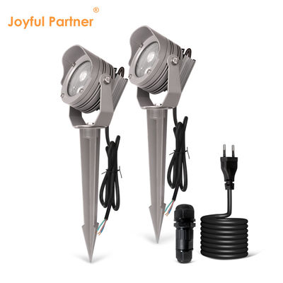 3W 6W RGB IP67 กันน้ํา DC12V 24V ออทติกัลเรฟเลคเตอร์ LED พลาสติก สปิก สปอตแสงสําหรับต้นไม้สวน