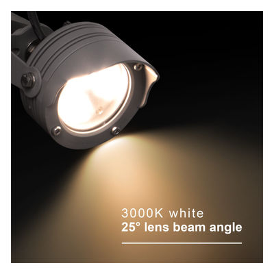 3W 6W RGB IP67 กันน้ํา DC12V 24V ออทติกัลเรฟเลคเตอร์ LED พลาสติก สปิก สปอตแสงสําหรับต้นไม้สวน