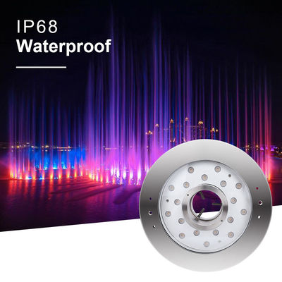 คู่มือที่มีความสุข 6W 9W 12W 18W 24V DMX การควบคุมสแตนเลส IP68 ใต้น้ํา RGB ไฟสระ