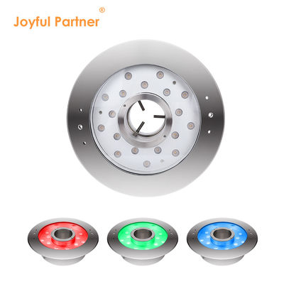 คู่มือที่มีความสุข 6W 9W 12W 18W 24V DMX การควบคุมสแตนเลส IP68 ใต้น้ํา RGB ไฟสระ