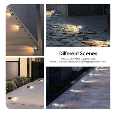 1W ช่องลอยลอยกระแสไฟ Ultra Thin DIA70mm DC 24V 3000k สีขาวอบอุ่น สําหรับการส่องแสงกลางแจ้ง