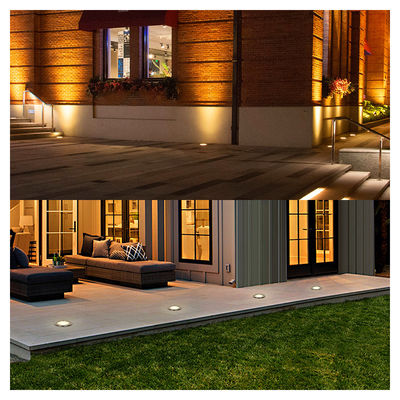 ไฟใต้ดินสวน IP65 กันน้ํา อลูมิเนียม AC100-240V COB LED 6W ด้วยกล่องติดตั้ง