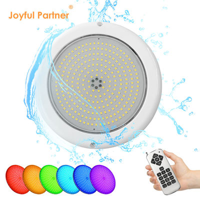แสงสระว่ายน้ํา LED การเปลี่ยนแปลงสีรีโมท 18W PAR56 IP68 กันน้ําติดผนัง