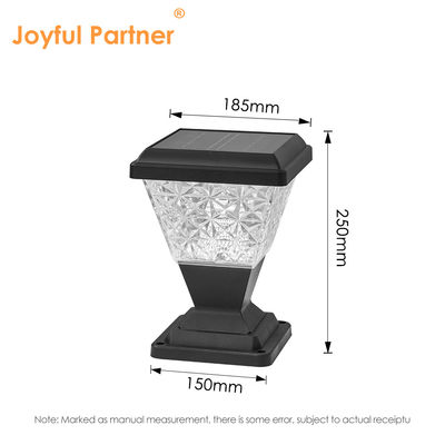 LED แสงอาทิตย์ลานกลาง IP65 ภายนอก กันน้ํา 3.5W 2200mAh วัสดุแอนติ-UV พลาสติกด้วยเลนส์ PC สําหรับทางเดินระเบียง
