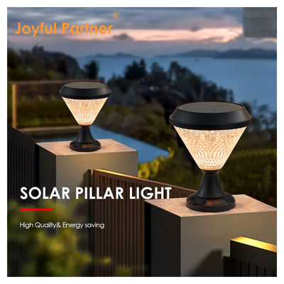 โบลาร์ดแสงแสงอาทิตย์ วัสดุ ABS แผ่นสลอร์ Polycrystalline Epistar SMD DIA245mm IP65 APP ควบคุมกันน้ํา