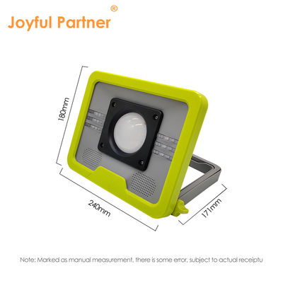 โปรเทรบเลท LED แคมป์แสงอาทิตย์ 4W IP65 กันน้ํา SMD LED สีขาวเย็น สามารถชาร์จใหม่ได้กับ BT สําหรับการเดินป่า