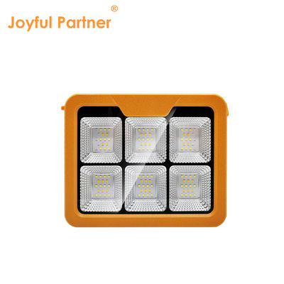ไฟแคมป์แสงอาทิตย์ LED Ultra Bright Outdoor SMD LED IP65 ระบบควบคุมระยะไกล ระดับการส่องแสงที่สามารถชาร์จใหม่ได้ สําหรับฉุกเฉินไฟฟ้า