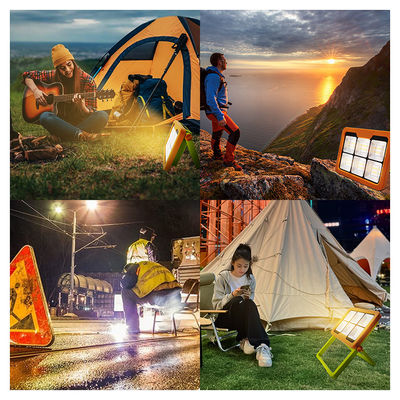 IP65 กันน้ํา LED แสงแสงแสงอาทิตย์ 5054 Epistar LED 1000LM พร้อมแบตเตอรี่ 7500mAh สามารถชาร์จใหม่ได้