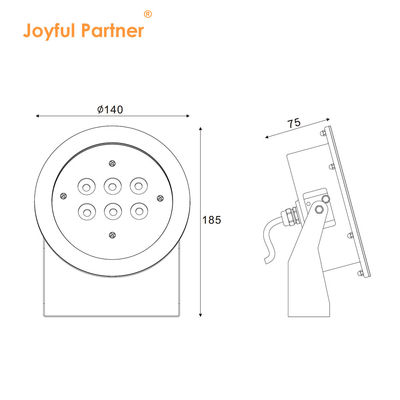 Ip68 หลอดไฟใต้น้ํากันน้ํา 12V 24V Rgbw เปลี่ยนสี LED แสงน้ําตก
