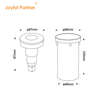 หลอด LED RGB ภายใต้น้ําในภายนอก ความดันต่ํา 3W 1W 2W LED IP68 ผนังหน้าเหล็กไร้ขัด