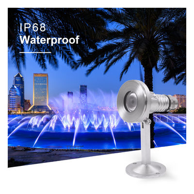 แสง LED ภายใต้น้ํากันน้ํา DC24V 12V RGB พร้อมรองรับการติดตั้ง CE IP68