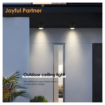 หลังคาภายในภายนอก IP65 8w ด้านผิวติดทรงกระบอก สีขาวเย็น 4000K LED Uplights CE RoHS Certificate