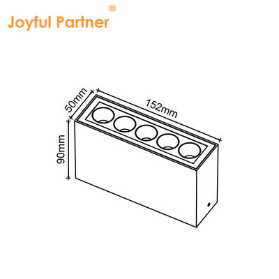 ดีไซน์ใหม่ ไฟฟ้าเส้นตรง ความดันต่ํา DC 24V Led Light 2700k 3000k 4000k CE / RoHS 5 * 2W LED SMD กระจกหมัก