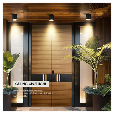 CE IP65 แสงเพดาน ด้านบนติดตั้งลงแสงกันน้ํา แสงจุด Cree Cob LED With Round Design