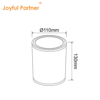 หลอดปรับปรุงกระบอกติดผนังกลางแจ้ง ดํา LED คอลัมน์ล่าง หลอดสวนกลางแจ้ง Cree COB Led 15W 3500k