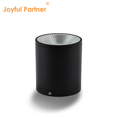 ไฟ LED ดํา กระบอกติดผนัง สําหรับกลางแจ้งสวนผนังแสงกลางวัน COB Al วัสดุที่มีบริการ OEM