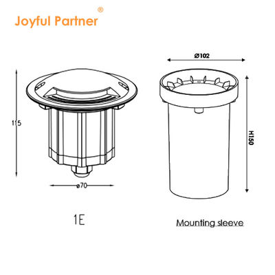 ไฟไฟที่กันน้ํา IP67 CE ROHS การรับรอง