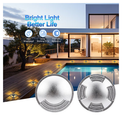 Ultra Thin IP67 Waterproof Recessed 2W LED Outdoor Inground Lighting SS316 Cover สําหรับทางสวน