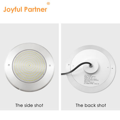 18W 316SS ภายใต้น้ํา ติดผนัง LED Pool Light 230MM DC12V 252pcs SMD2835 สีขาวอบอุ่น ความดันคงที่