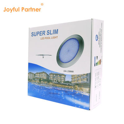 18W 316SS ภายใต้น้ํา ติดผนัง LED Pool Light 230MM DC12V 252pcs SMD2835 สีขาวอบอุ่น ความดันคงที่