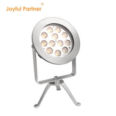 IP68 ไฟสปอต LED นอก สแตนเลส DMX512 RGBW 12w สําหรับการใช้งานใต้น้ํา