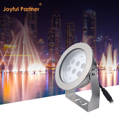 IP68 โฟตไฟใต้น้ํากันน้ํา 316L สแตนเลส DMX512 RGB / RGBW 4in1 LED DC12V/24V