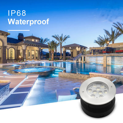 12V 24V LED Underwater Light 9W 18W RGB สีเต็ม สแตนเลส IP68 ไฟสําหรับสระว่ายน้ํา