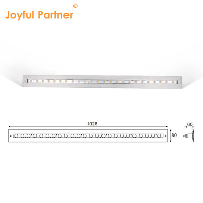 IP68 ภายใต้น้ํา สายแสง สแตนเลส 316 24W LED DALI ปรับความเย็นด้วยกล่องติดตั้งพลาสติก