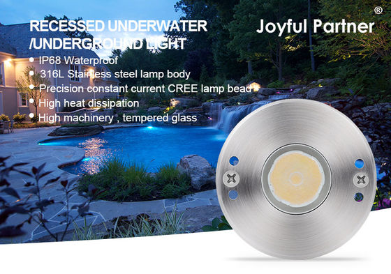 LED Mini Waterproof Recessed Marker 1W 12V DC 8° มุมแสงแคบ
