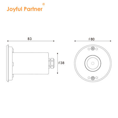 IP68 แสงสระว่ายน้ํา LED สแตนเลส 316 1W 2W เลนส์แบบไม่เท่าเทียมแบบดําน้ํา