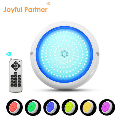 แสงสระว่ายน้ําสระว่ายน้ํา IP68 เปลี่ยนสี AC12v สาระที่เต็มผิว RGB แบบเรียบ ติด 180mm Dia