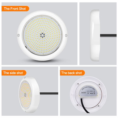 แสงสระว่ายน้ํา ABS Par56 IP68 18W 24W RGB SMD LED ปรับเปลี่ยนสี