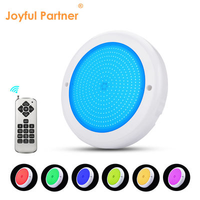 IP68 PAR56 ไฟสระว่ายน้ํา PC พร้อม RGB Remote Control LED 18W 24W AC 12v