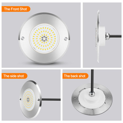 RGB Ultra Slim IP68 ไฟสระว่ายน้ํา LED SS316 แบบรวม SMD2835 6W