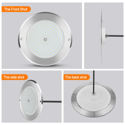 SUS316 หลังคาติดตั้ง IP68 DC12V 3000K ภายใต้น้ํา LED สปา สระแสง