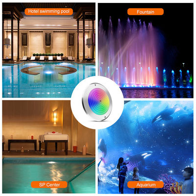 SUS316 หลังคาติดตั้ง IP68 DC12V 3000K ภายใต้น้ํา LED สปา สระแสง